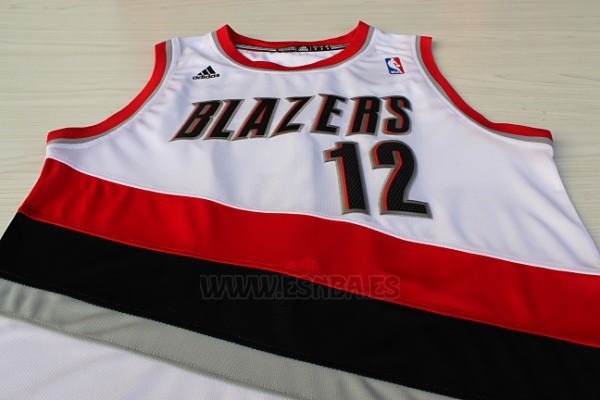 Camiseta Portland Trail Blazers LaMarcus Aldridge #12 Blanco